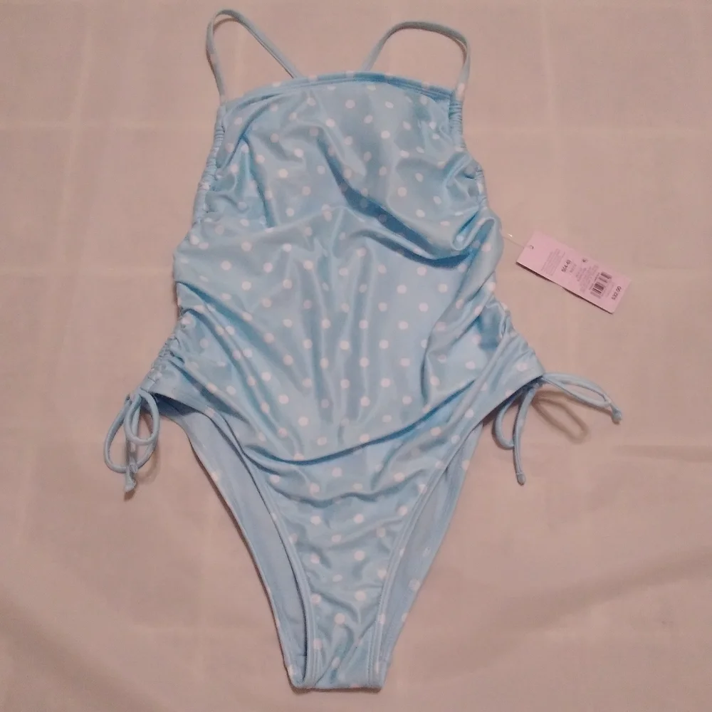 Wild Fable One Piece Swim Suit Adjustable Strap Cheeky SM